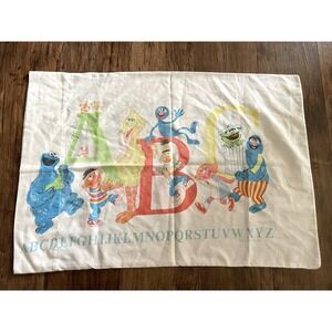 Sesame Street Pillow Case  19" x 29" Standard Size 1‎ -ABC LETTERS